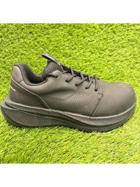 Xena Workwear Astra Womens Size 7 Black Leather Composite Toe Safety Work Shoes